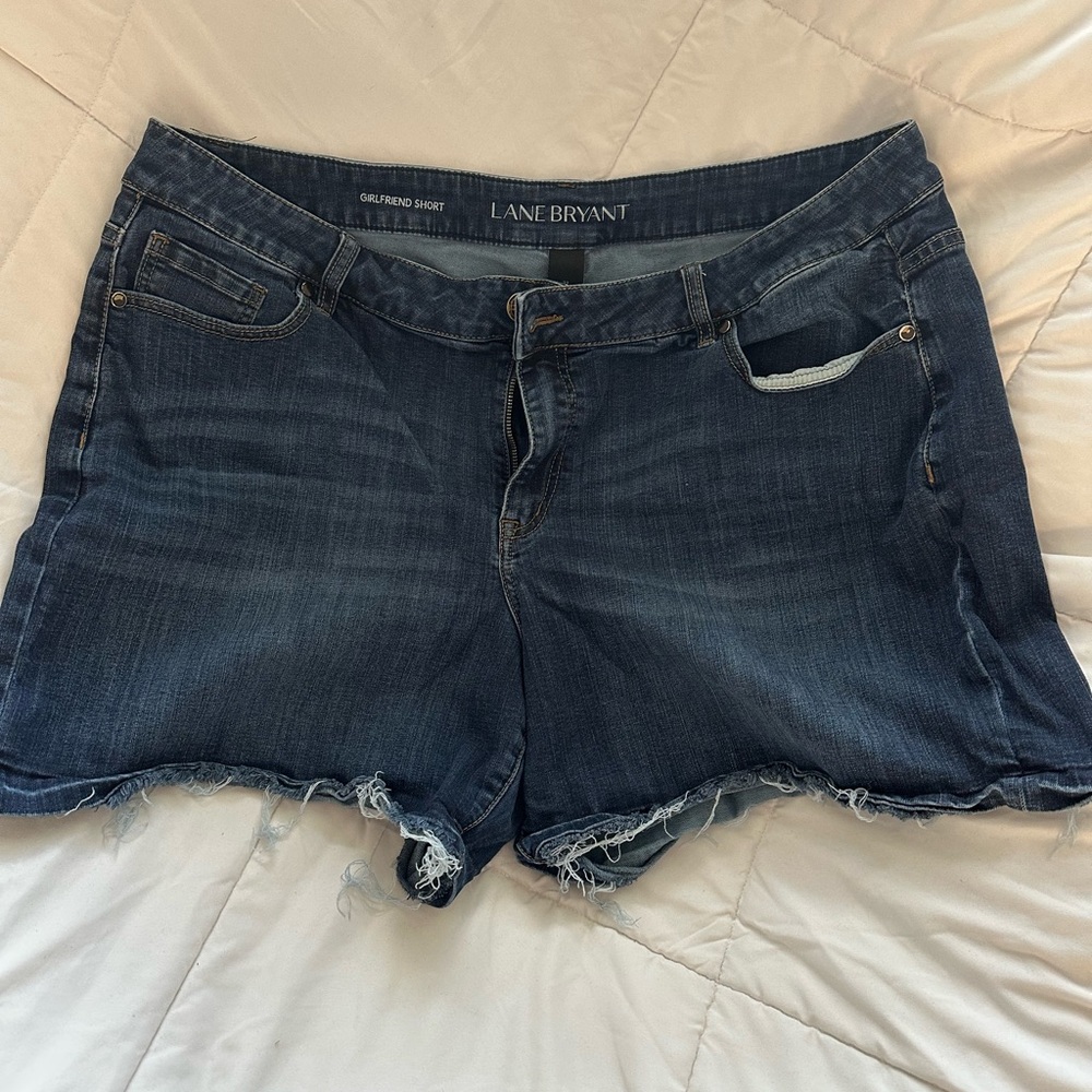 Lane Bryant Dark Blue Jean Shorts